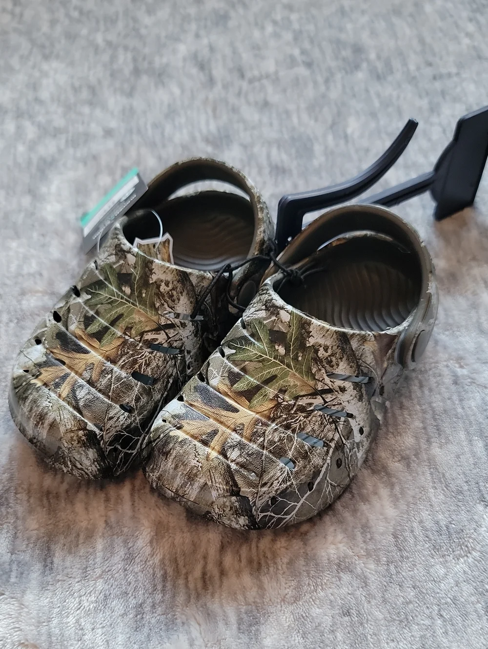 Toddler Camouflage Slip-On Clogs - Green/Brown Size 7